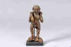 Sculpture - Unknown Artist Cambodia - Cambodian wooden figure 64cm tall