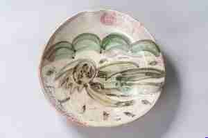 Glassware-Ceramics - Jill Symes - Australia - Swimming with Fish Plate 36cm