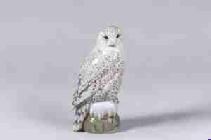 Sculpture - Royal Copenhagen - Snowy Owl 40cm tall