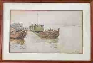 Wu Fang-guu _morning fog_ 1987 46.5 x 39