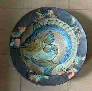Glassware - Roger Cockram - UK - Bowl 43w x 43w x 12h cms